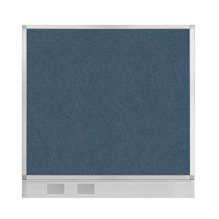 Versare Hush Panel Configurable Cubicle Partition 4' x 4' Caribbean Fabric W/ Cable Channel 1812533